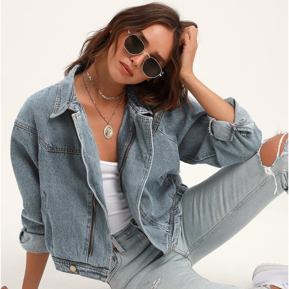 SAGE THE LABEL Denim Jacket (from Lulu’s)